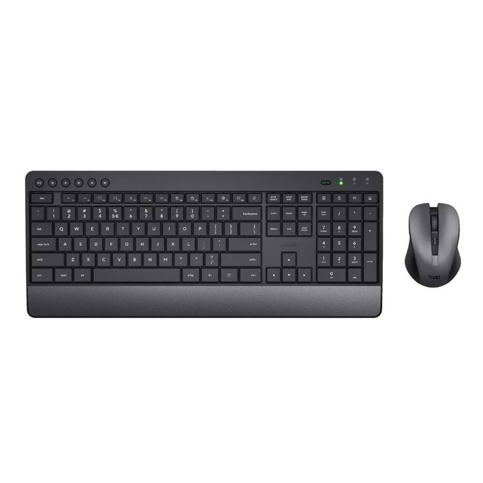 Trust Trezo Teclado Español y Ratón Inalámbrico Negro Trust Trezo Teclado Español y Ratón Inalámbrico Negro